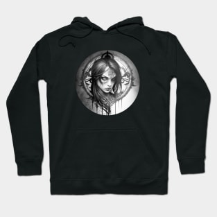 Gothic Woman Art Portrait Hoodie